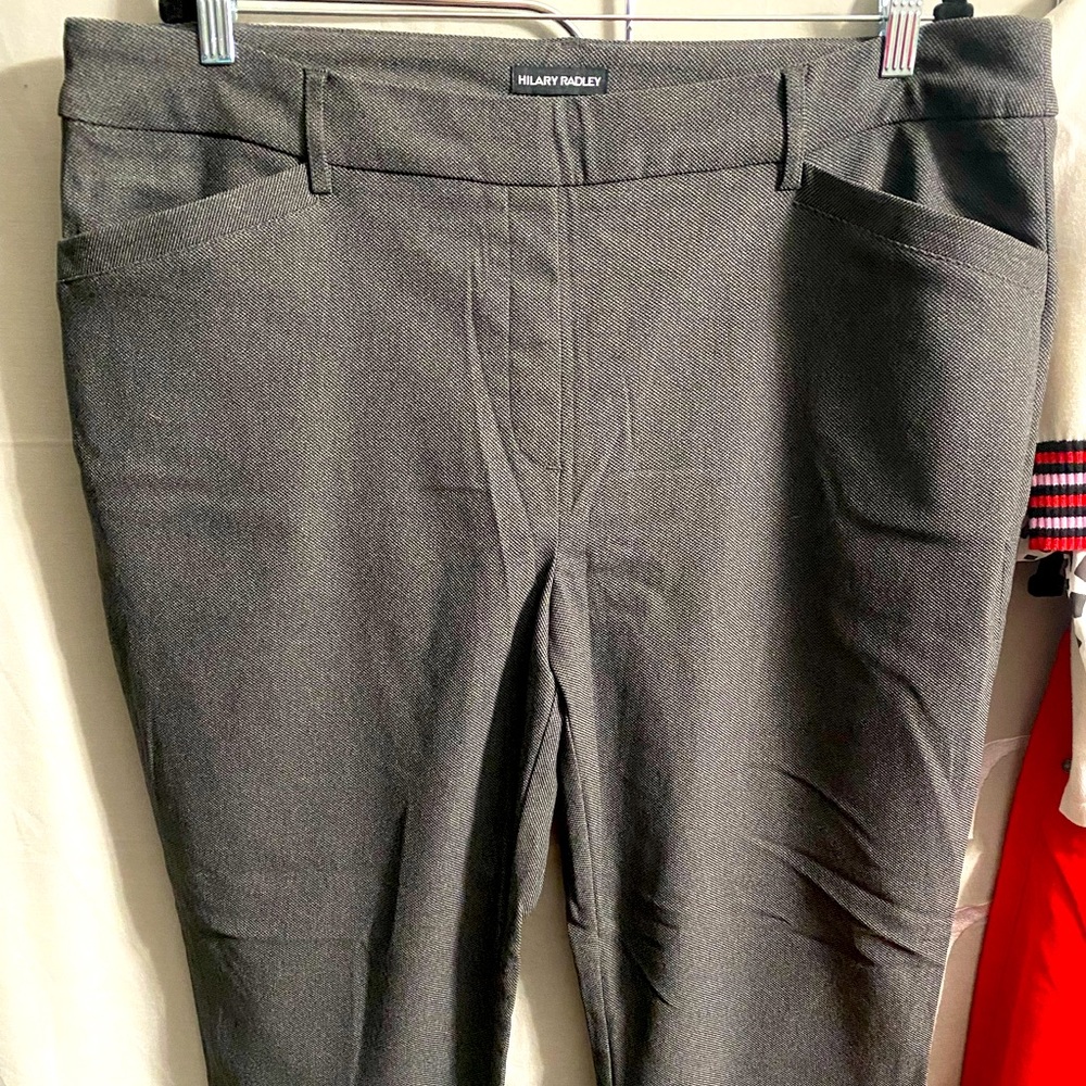 Hilary Radley casual pants.  Gray pants: XXL. and Black pants: XXL